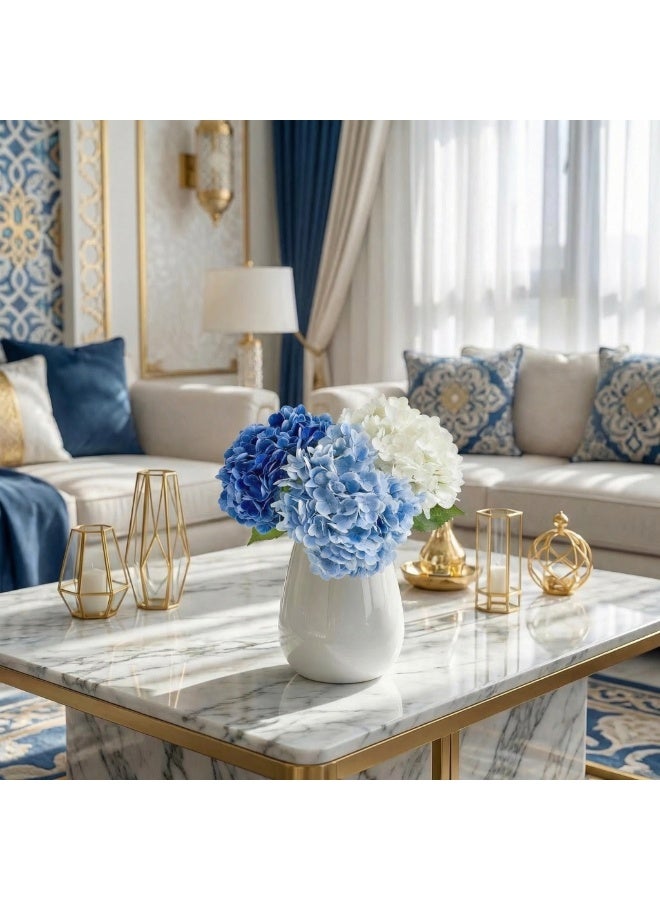 3PCS Hydrangeas Artificial Flowers-Real Touch Fake Flowers - Image 5